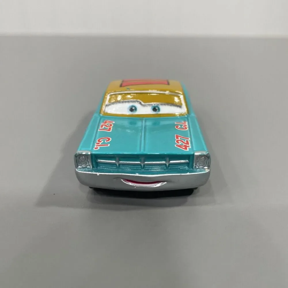 Disney Cars Mario Andretti #11 Blue Ford Fairlane Mattel Diecast Loose 1:55 - Picture 2 of 7